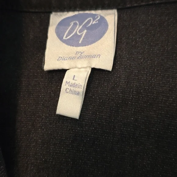 DG2 by Diane Gilman Black Jacket with Flag Design - Picture 6 of 6